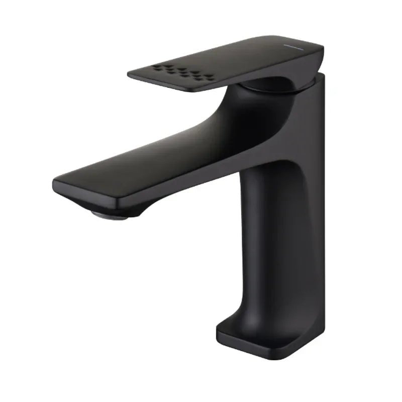 Torneira Para Banheiro Monocomando Misturador Bica Baixa Pureline - Preto Fosco