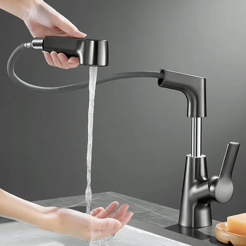 Torneira Banheiro Monocomando Mangueira Extensível Pull-Out Sapphire - imagem do produto 7