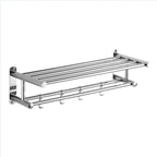 Porta Toalha Duplo Toalheiro Aço Inoxidável Para Banheiro - imagem do produto 7