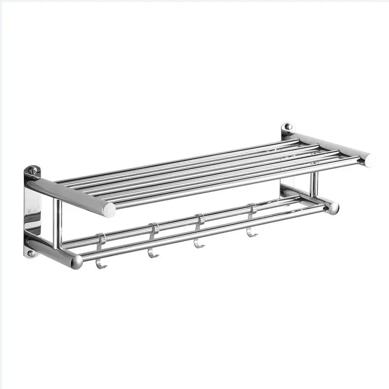 Porta Toalha Duplo Toalheiro Aço Inoxidável Para Banheiro - imagem do produto 7