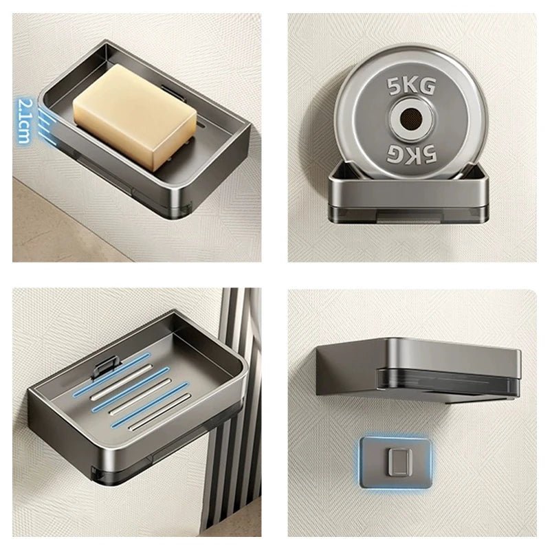 Porta Sabonete De Parede Para Banheiro Inox - imagem do produto 6