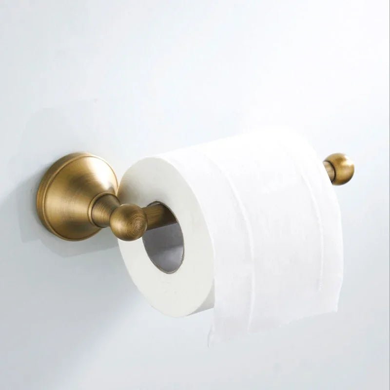 Porta Toalha Dourado Toalheiro Para Banheiro - Suporte Papel Higiênico