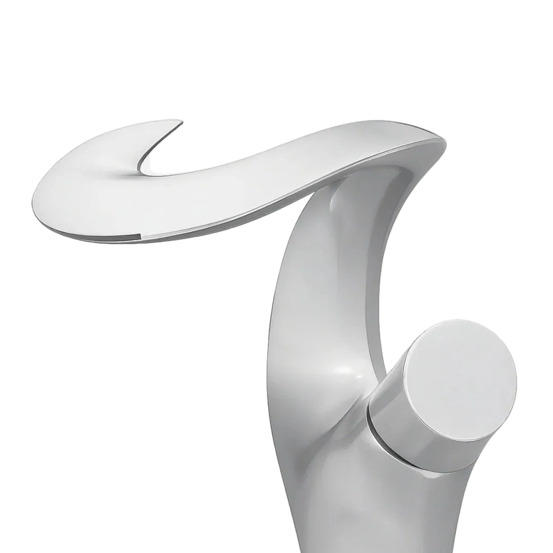 Torneira Monocomado Para Banheiro Misturador Modelo Vintage Lumiere - Branco
