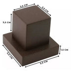 Acabamento Quadrado Aço Corten marrom Registro Padrão Deca Metal - imagem do produto 1