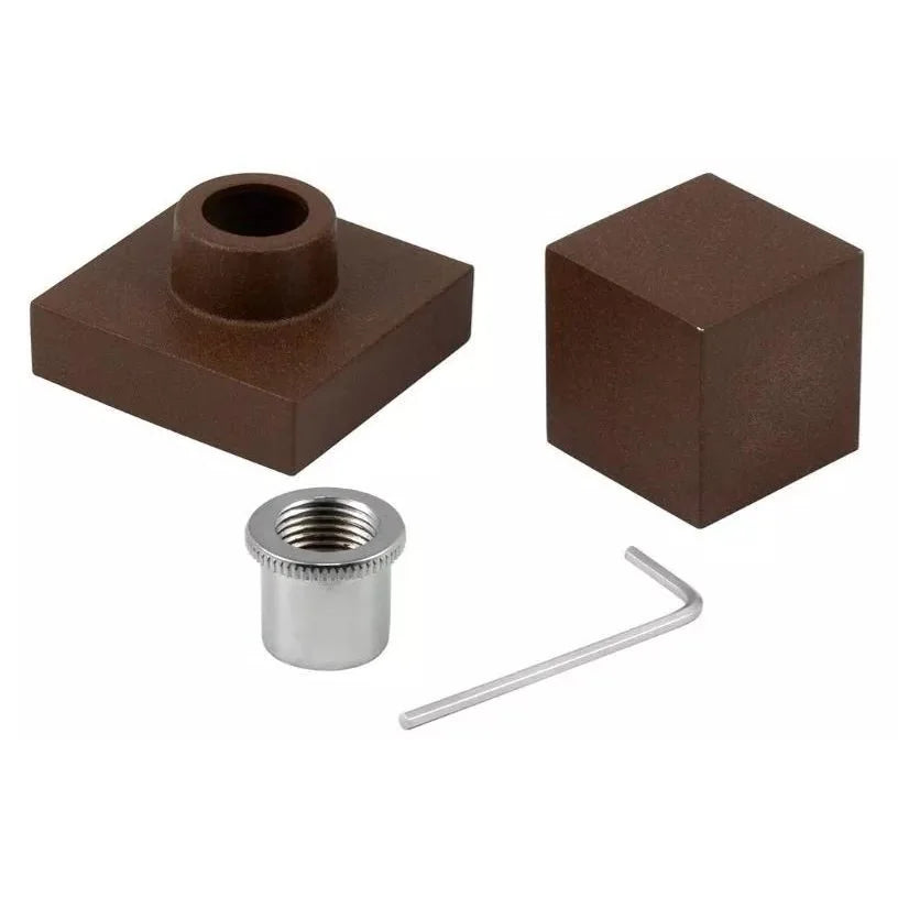 Acabamento Quadrado Aço Corten marrom Registro Padrão Deca Metal - imagem do produto 3
