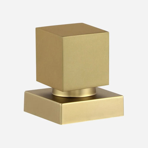 Acabamento Quadrado Registro Dourado Fosco Metal Padrão Deca - foto principal
