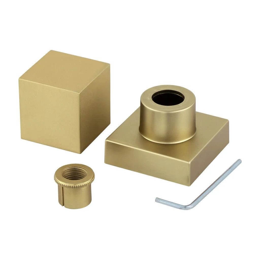 Acabamento Quadrado Registro Dourado Fosco Metal Padrão Deca - imagem do produto 6