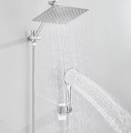 Chuveiro Para Banheiro e Ducha Manual De Parede 25x25cm Inox Cromado - imagem do produto 4