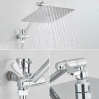 Chuveiro Para Banheiro e Ducha Manual De Parede 25x25cm Inox Cromado - imagem do produto 5