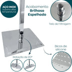 Chuveiro De Teto Quadrado Ultrafino Aço Inoxidável 30x30 - imagem do produto 4