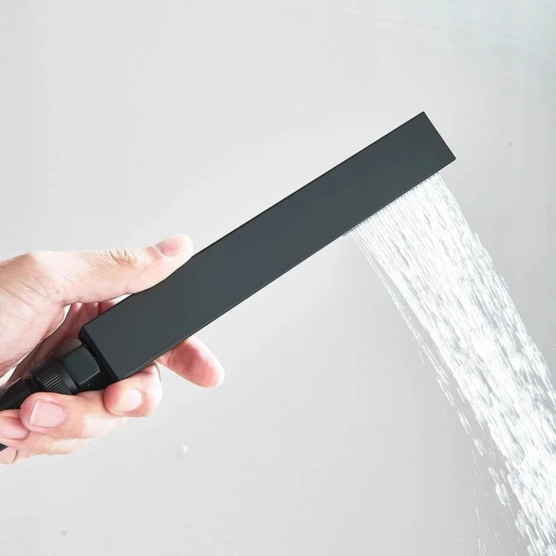Chuveiro Para Banheiro Com Chuveirinho Manual e Desviador Kit Completo Tamanho 30x30 - imagem do produto 3
