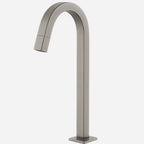 Torneira Para Banheiro Monocomando Bica Alta Elegance - Aço Escovado