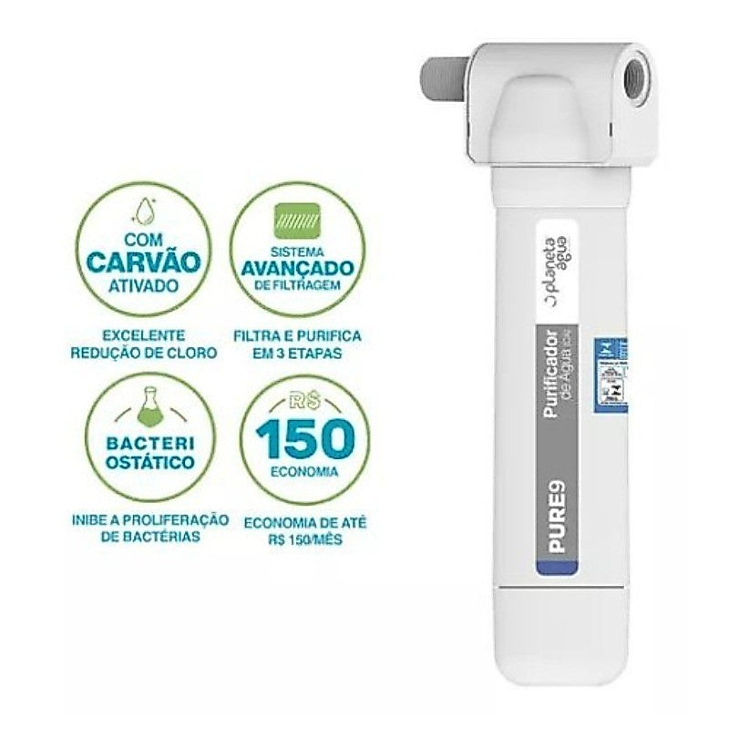 Purificador de Água PURE 9 Rosca 1/2''