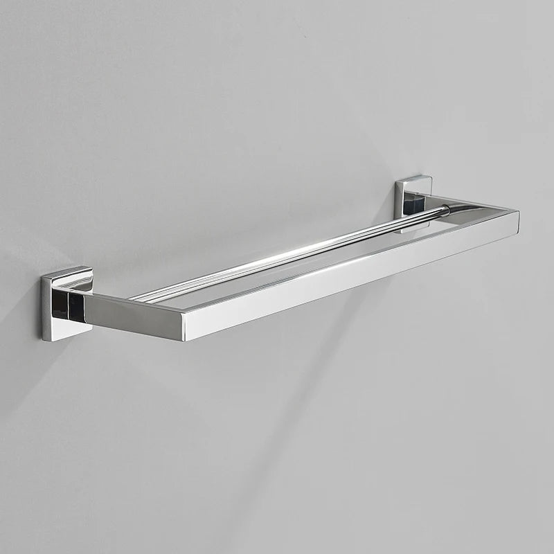 Porta Toalha Para Banheiro Cromado Premium - Torneiras Royal