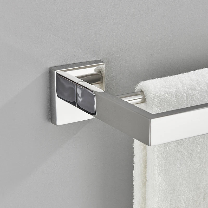 Porta Toalha Para Banheiro Cromado Premium - Torneiras Royal