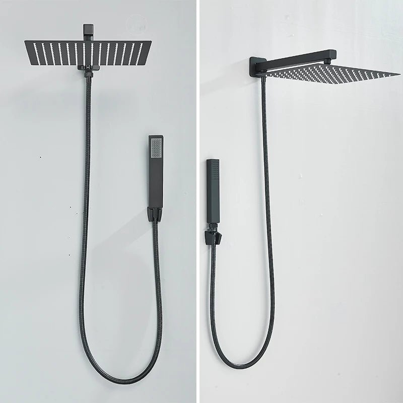 Chuveiro Para Banheiro Com Chuveirinho Manual e Desviador Kit Completo Tamanho 30x30 - Torneiras Royal