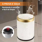 Lixeira Para Banheiro Moderna Redonda 12 Litros - imagem do produto 4