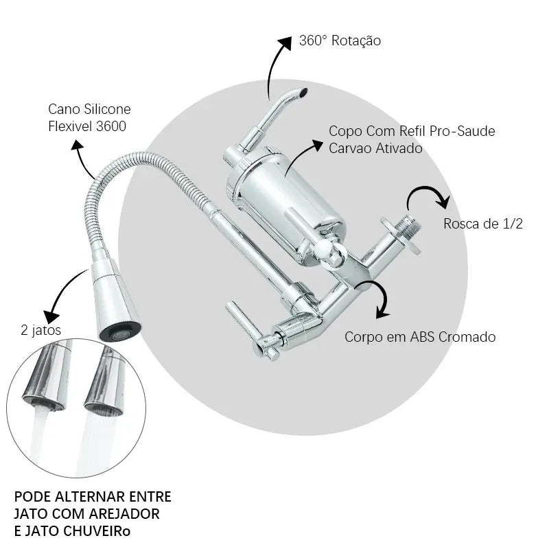 Torneira Para Cozinha Com Filtro Royal Axis - imagem do produto 6