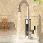 Torneira Elétrica Para Cozinha Banheiro Com Visor de Temperatura Regulagem e Giratória 360° - 220v