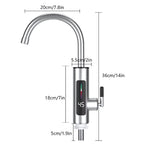 Torneira Elétrica Para Cozinha Banheiro Com Visor de Temperatura Regulagem e Giratória 360° - imagem do produto 4