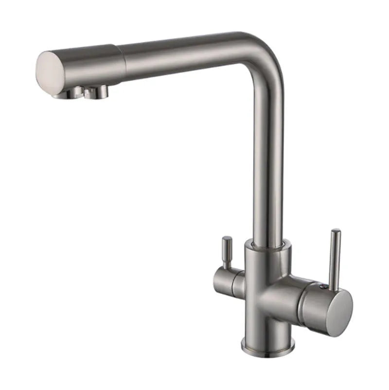 Torneira Para Cozinha Gourmet Monocomando Com Filtro Royal Safira - Níquel Escovado