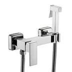 Ducha Higiênica Para Banheiro 100% Metal Com Suporte Acoplado Royal Square - Cromado