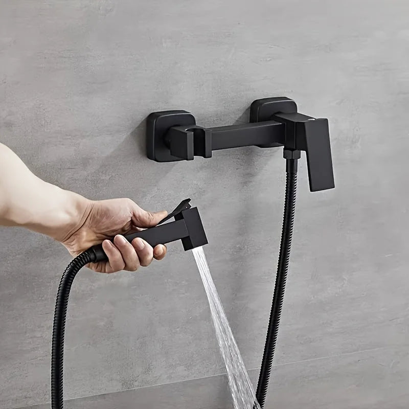 Ducha Higiênica Para Banheiro 100% Metal Com Suporte Acoplado Royal Square - imagem do produto 4