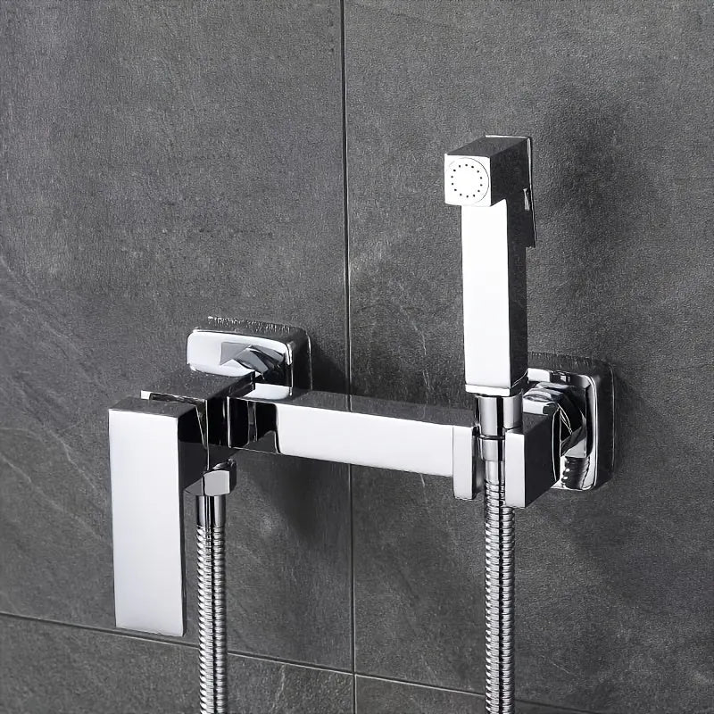Ducha Higiênica Para Banheiro 100% Metal Com Suporte Acoplado Royal Square - imagem do produto 7