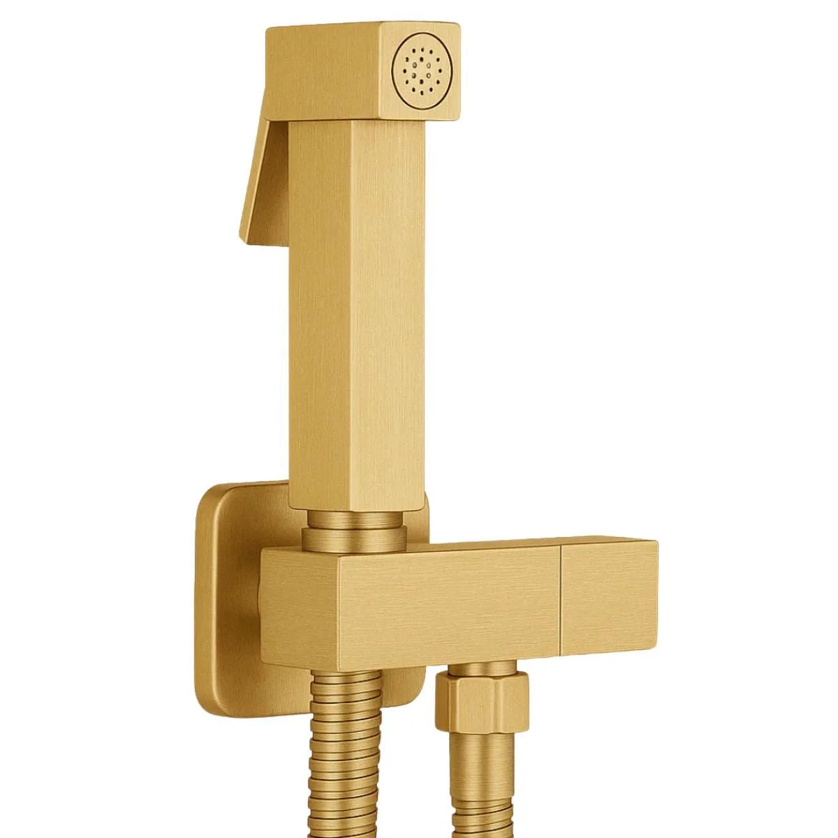 Ducha Higiênica Para Banheiro Kit Completo Delux Torneiras Royal - Ducha Higiênica Dourado Fosco