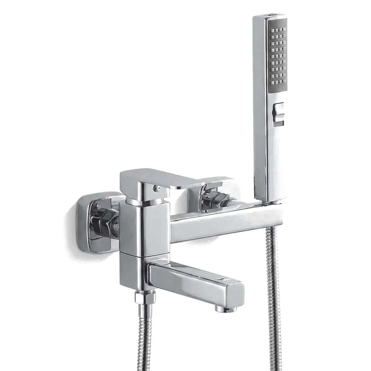Ducha higiênica Royal Digital cromada com misturador de água quente e fria e ducha manual, foto em fundo branco