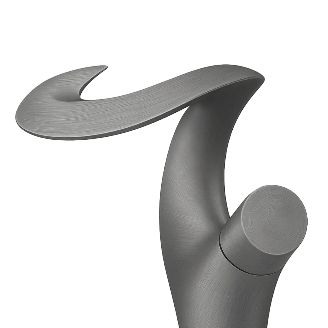 Torneira Monocomado Para Banheiro Misturador Modelo Vintage Lumiere - Cinza