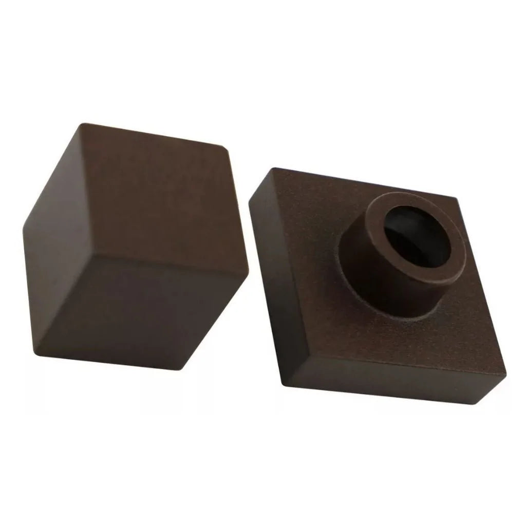 Acabamento Quadrado Aço Corten marrom Registro Padrão Deca Metal - imagem do produto 2