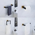 Kit Acessórios Para Banheiro Moderno Inox Com Ventosa 5 Peças - imagem do produto 3