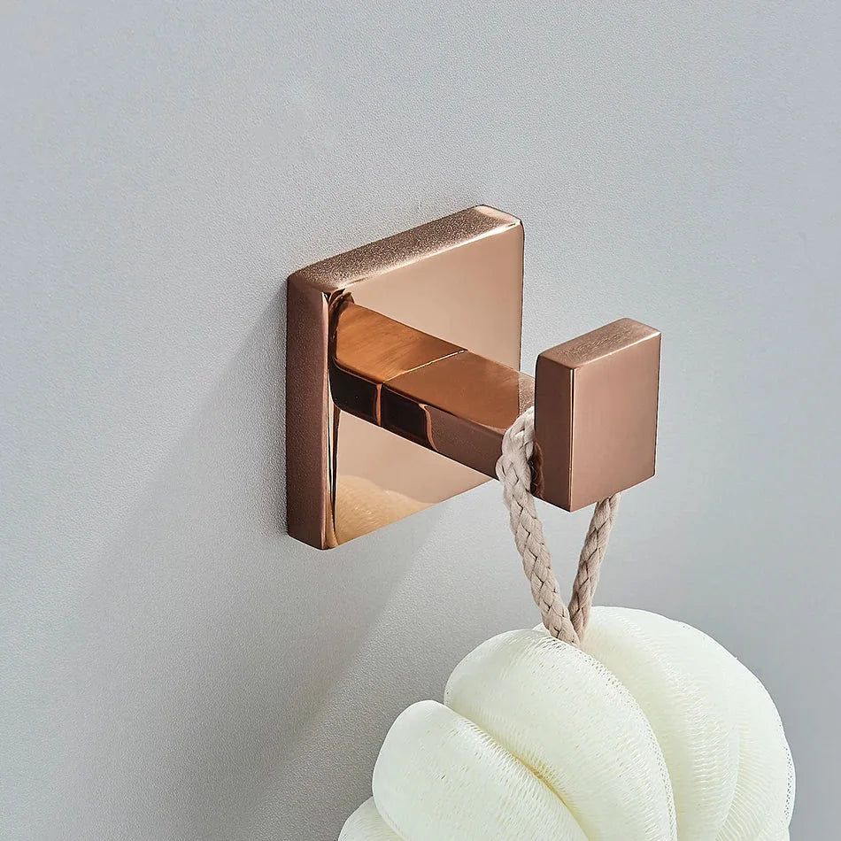 Kit Acessórios Para Banheiro Rose Moderno Inox - imagem do produto 9
