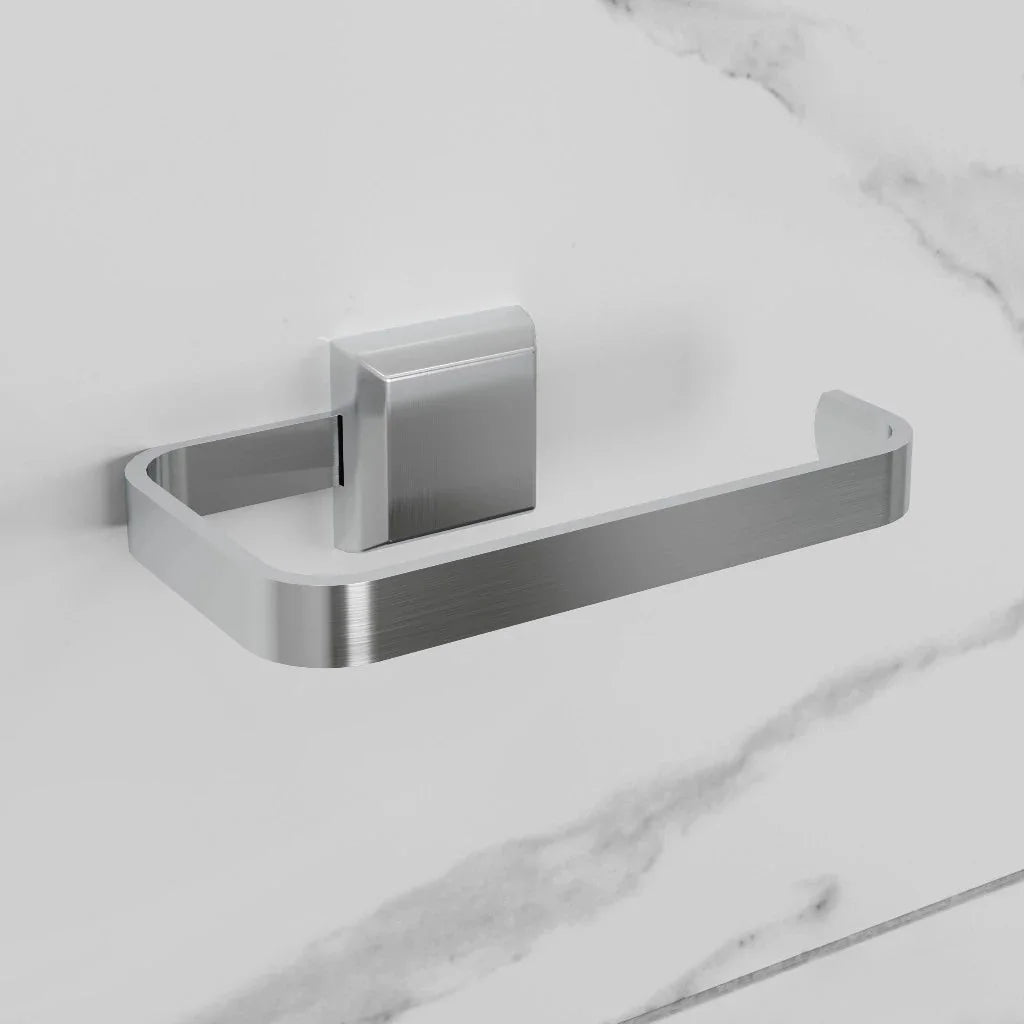 Kit Acessórios Para Banheiros 4 Peças Prata Lavabo Com Toalheiro Duplo - imagem do produto 4