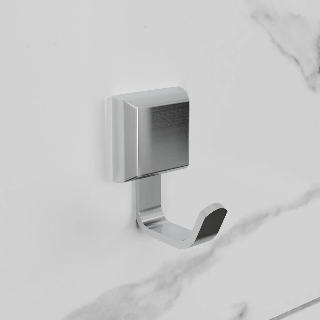 Kit Acessórios Para Banheiros 4 Peças Prata Lavabo Com Toalheiro Duplo - imagem do produto 5