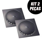 Kit Ralo Inteligente Click Quadrado Preto Inox Banheiro Lavabo Veda Cheiro Inox 201 - foto principal