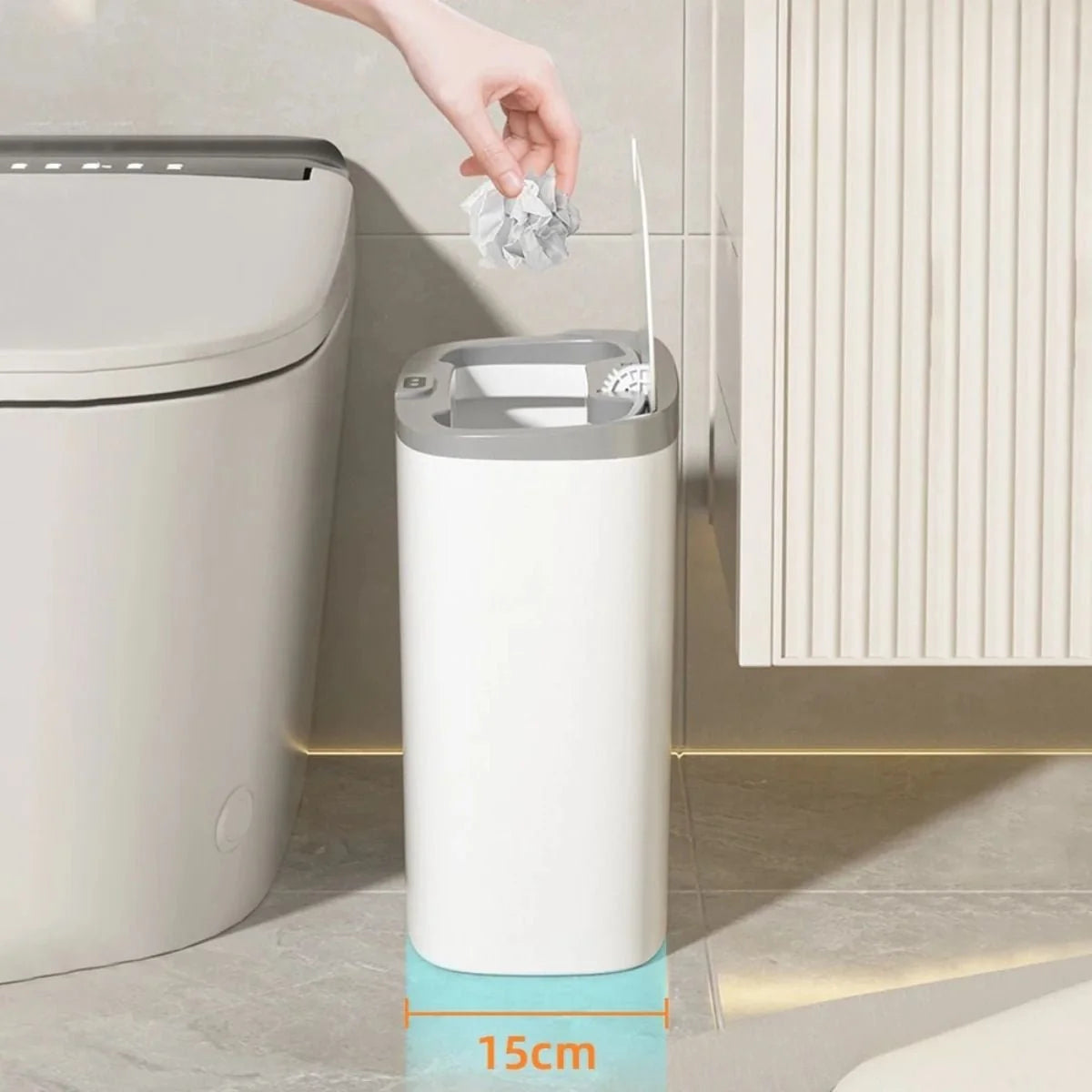 Lixeira Automática Para Banheiro Com Sensor - imagem do produto 3