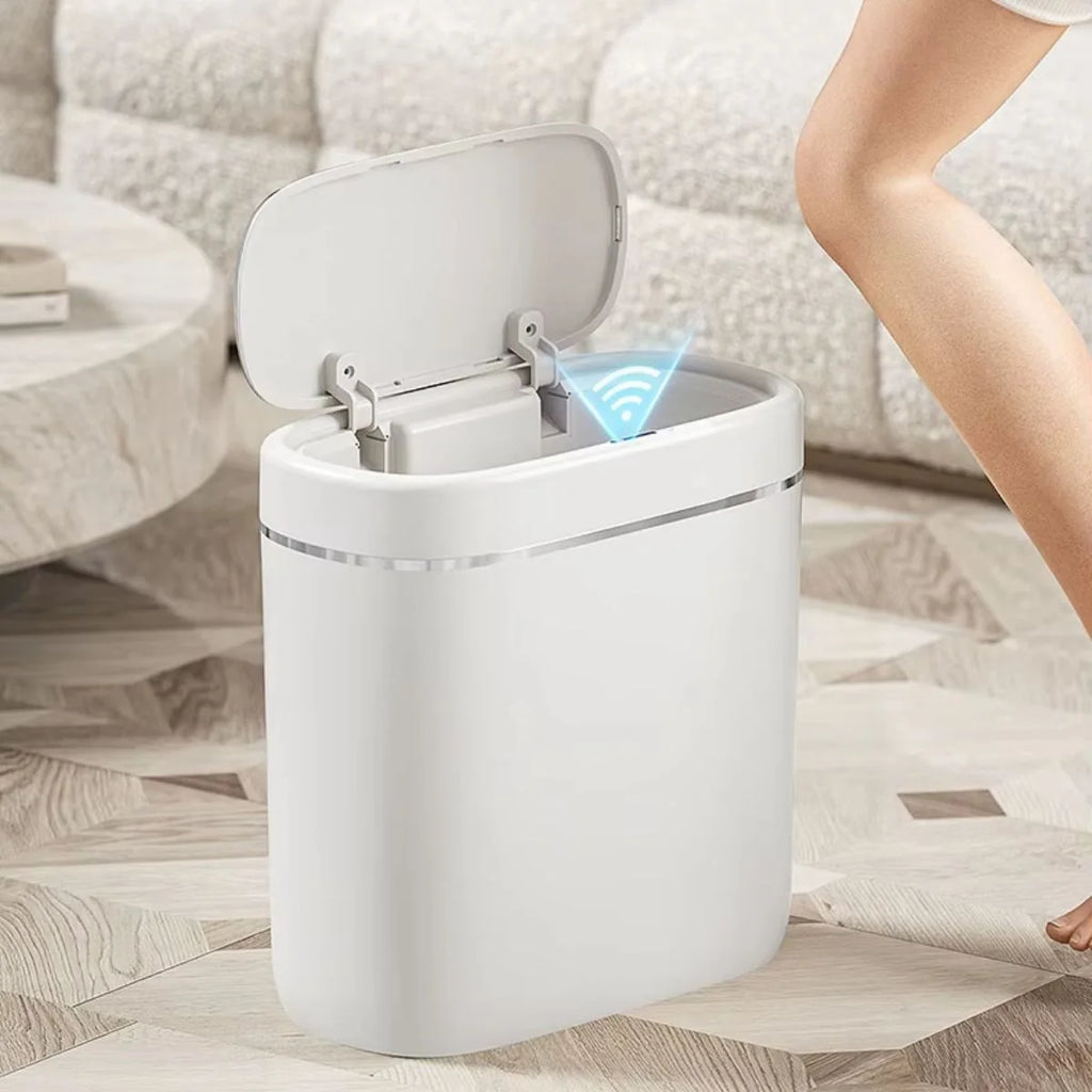 Lixeira Automática Para Banheiro Com Sensor Modelo Slim - imagem do produto 2