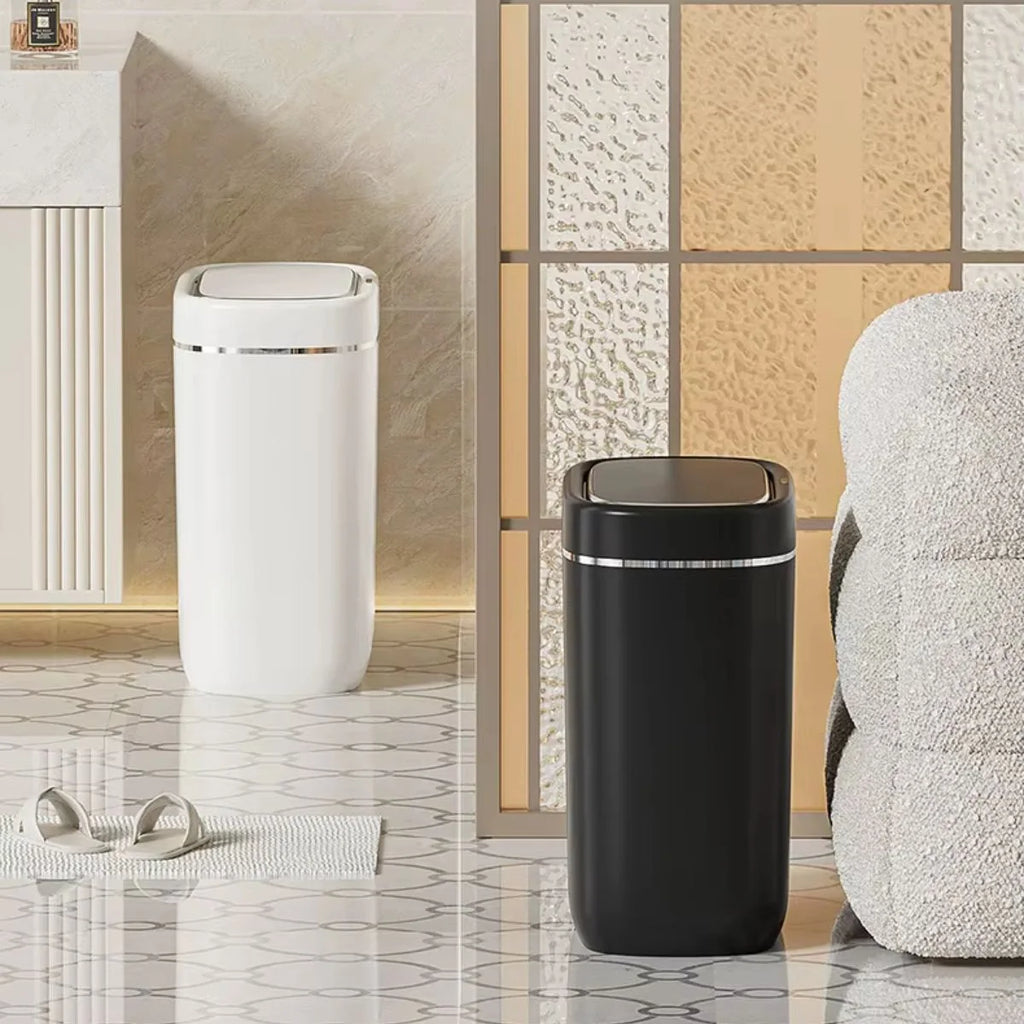 Lixeira Automática Para Banheiro Com Sensor Modelo Slim - imagem do produto 5
