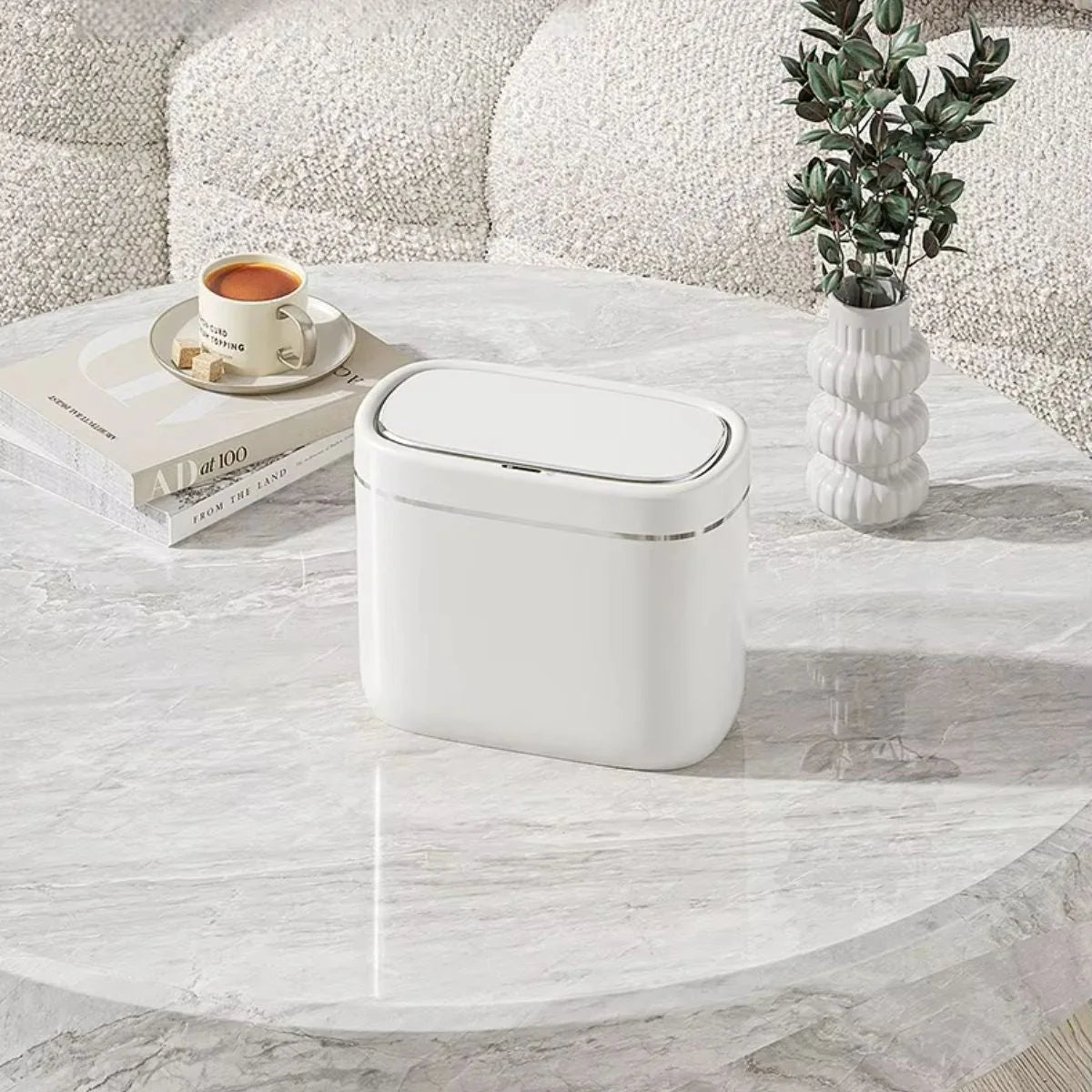 Lixeira Automática Para Banheiro Com Sensor Modelo Slim - imagem do produto 7