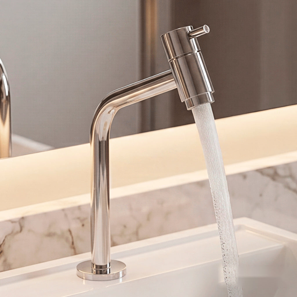 Torneira para Banheiro e Lavabo Bica Baixa Inox Link 45° Royal - imagem 2