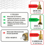 Acabamento para Registro Quadrado Cromo Escovado Padrão Deca Royal - imagem 3