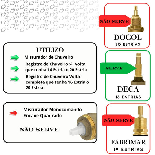 Acabamento para Registro Quadrado Cromo Escovado Padrão Deca Royal - imagem 3