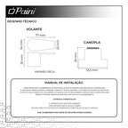 Acabamento para Registro Quadrado Cromo Escovado Padrão Deca Royal - imagem 5