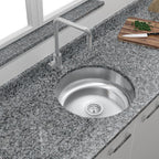 Cuba de Embutir Redonda em Inox Polido 37 cm Royal - imagem 5