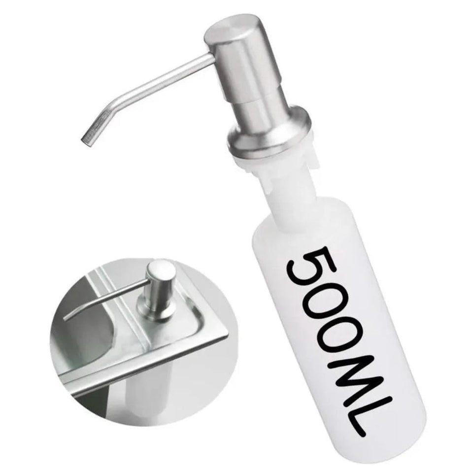 Dispenser de Detergente de Embutir Cromado 500 ml Royal - imagem 1