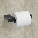 Porta Toalha Banheiro Kit Completo 4 Acessórios Preto Fosco Royal Class - imagem do produto 4