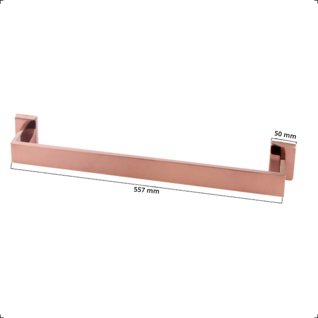 Medidas do porta-toalha Rose Gold de 56 cm