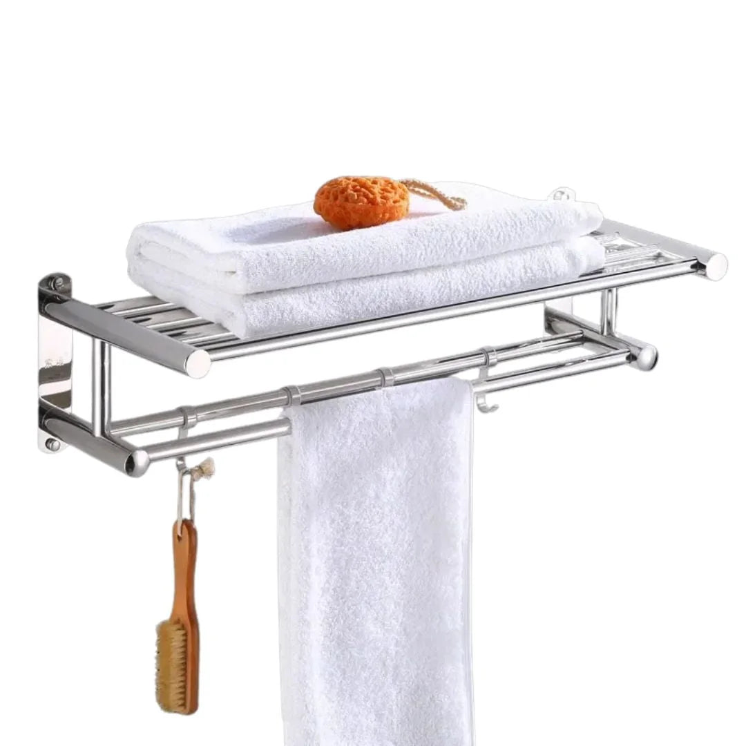 Porta Toalha Duplo Toalheiro Aço Inoxidável Para Banheiro - imagem do produto 10